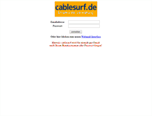 Tablet Screenshot of mail.cablemail.de